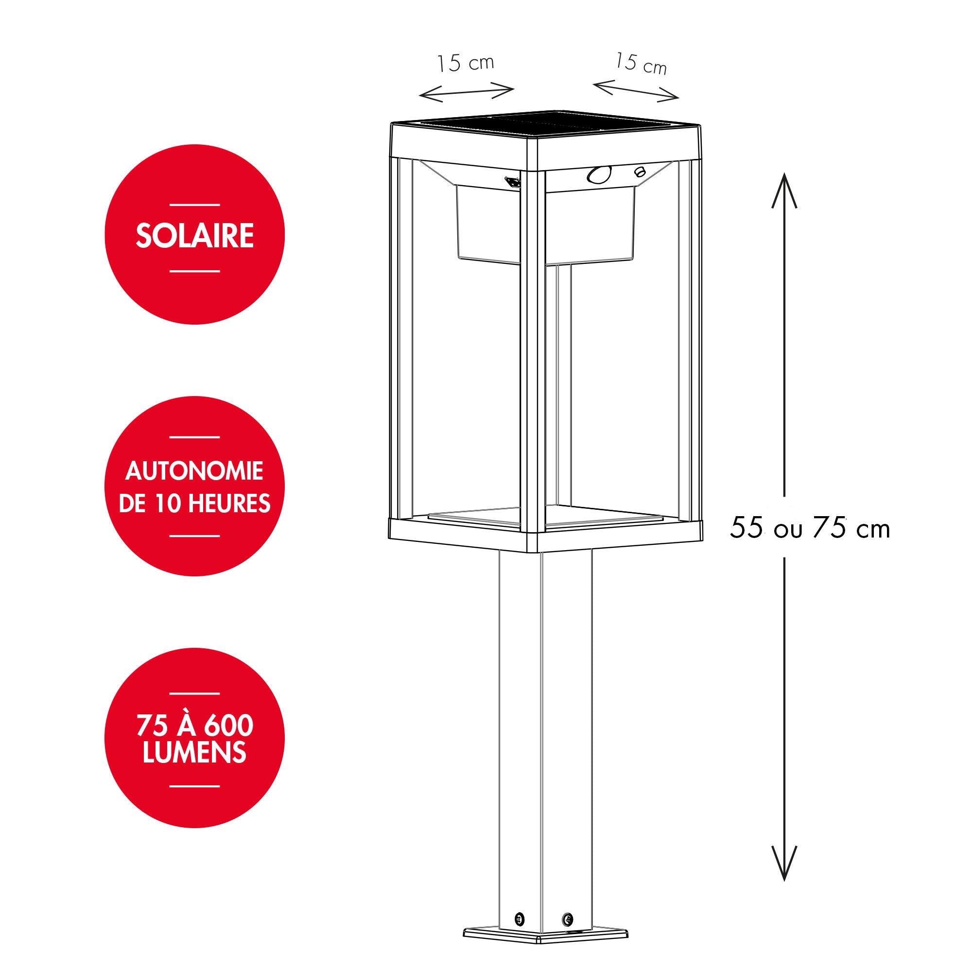Balise solaire Manhattan